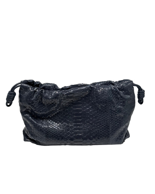 Flamenco Large Shoulder Bag in Patent Python