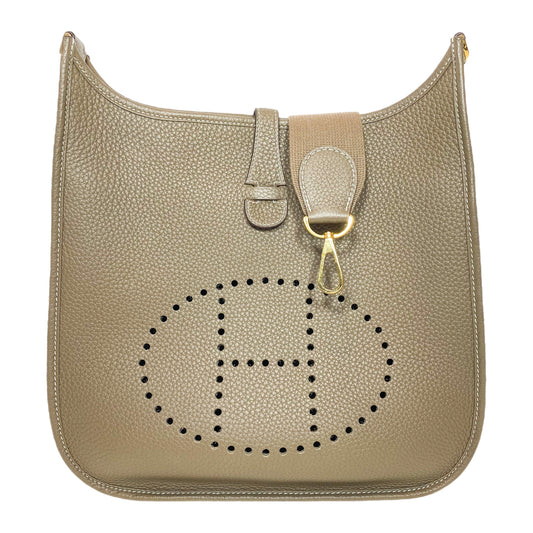 Hermes Evelyne PM Etoupe Gold Hardware