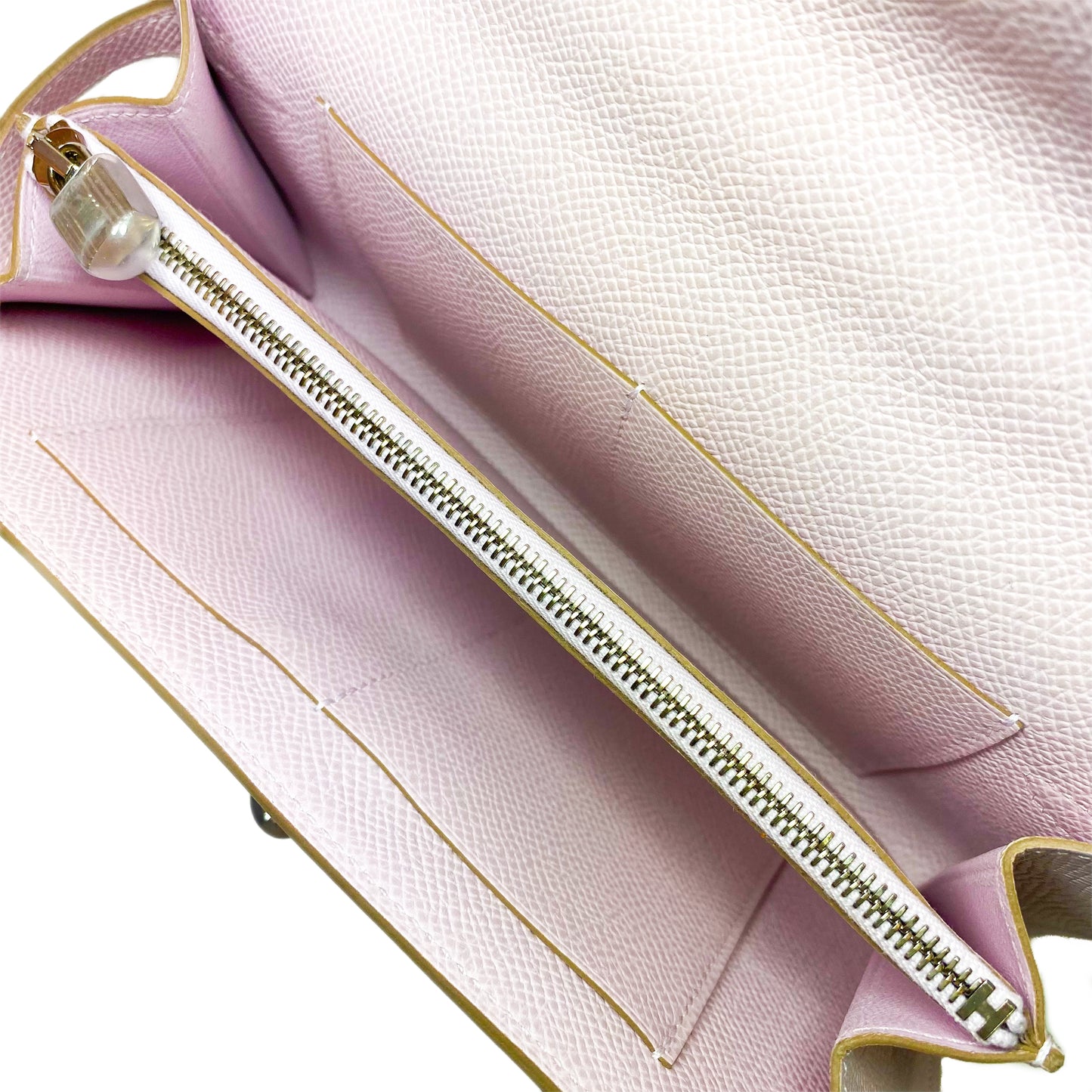 Hermes Kelly To Go Mauve Pale Palladium Hardware