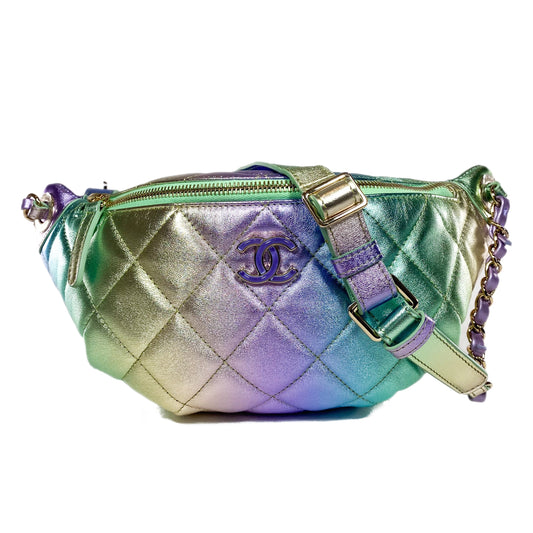 Chanel Metallic Rainbow Waist Bag