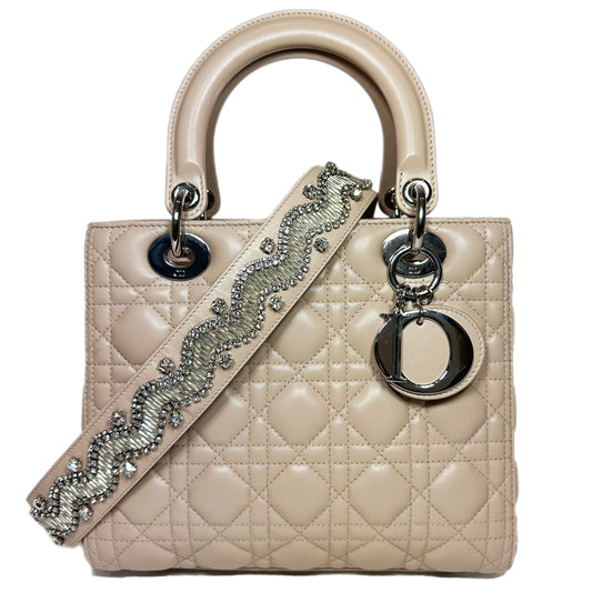 Dior Beige Lady Dior with Crystal Strap