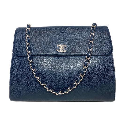 Chanel Navy Flap Shoulder Bag