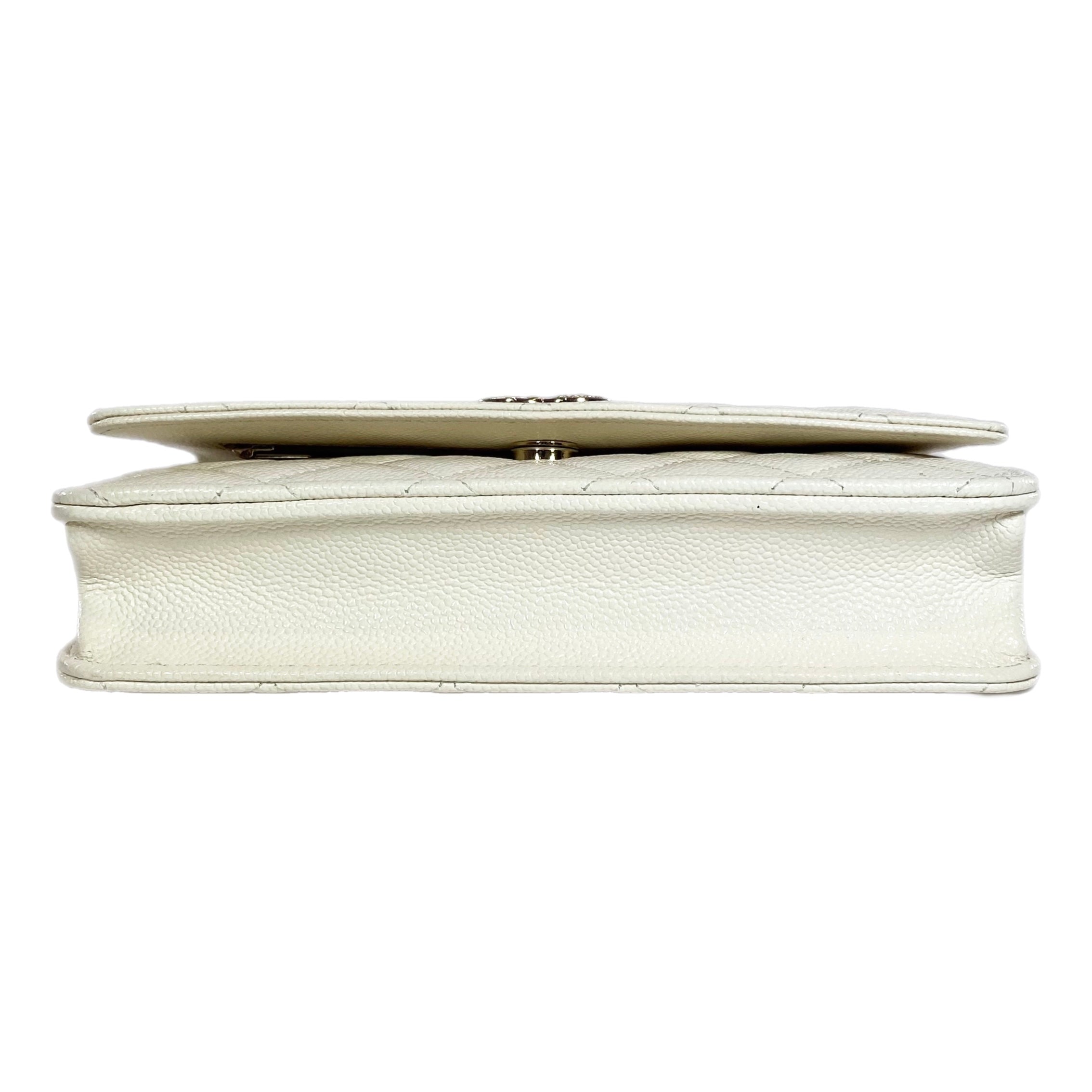 Chanel Ivory Wallet On Chain