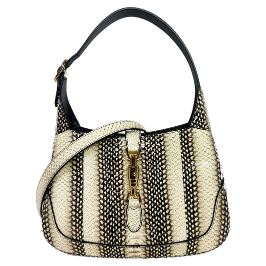 Gucci Ivory Brown Python Jackie 1961