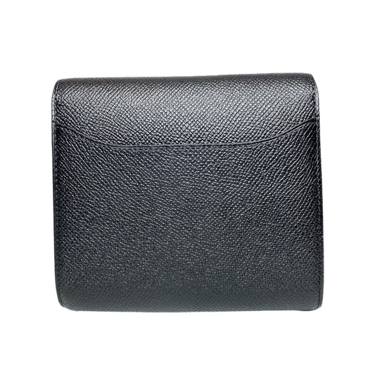 Hermes Constance Compact Wallet Black Epsom Rose Gold Hardware