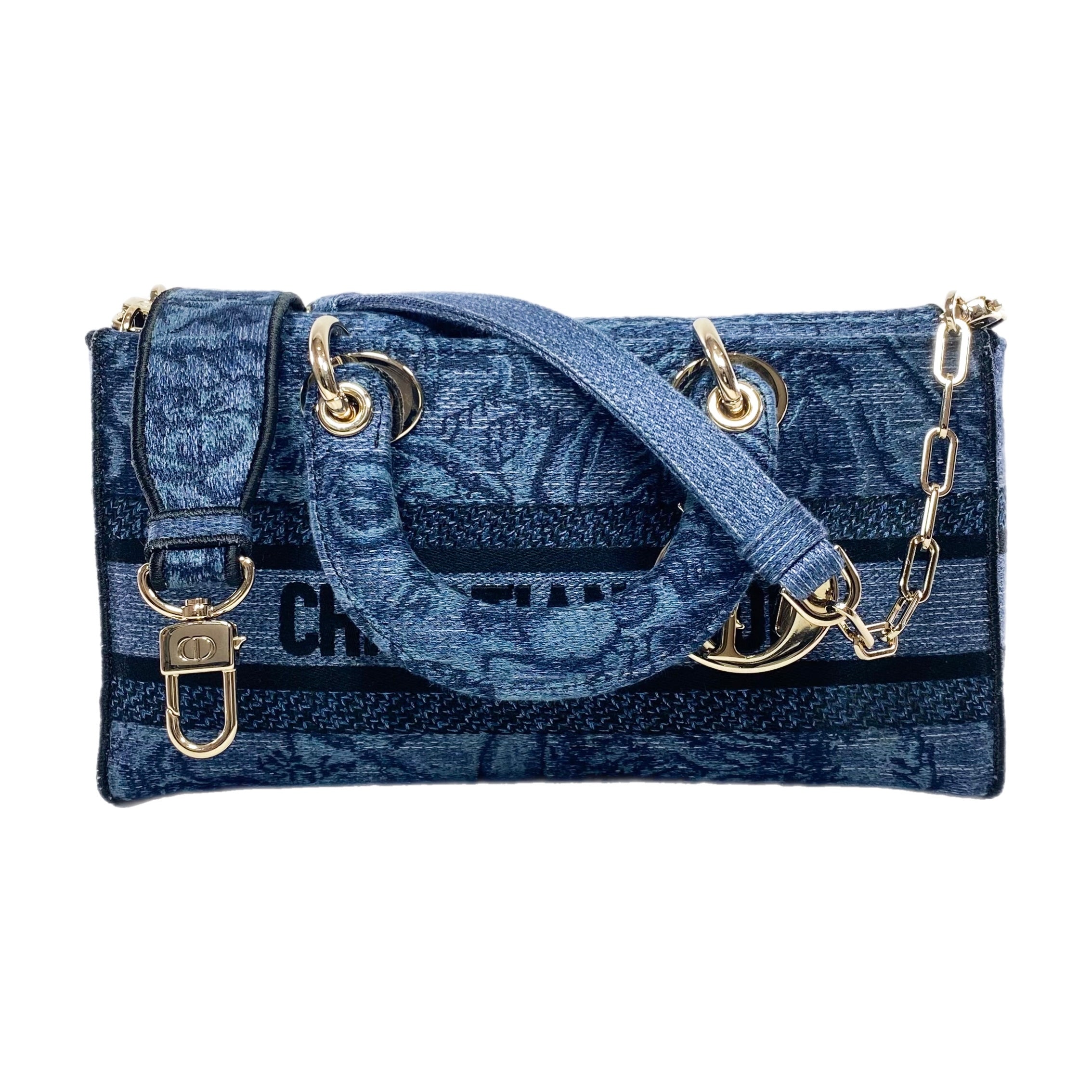 Dior Denim Blue Medium Lady D-Joy Bag