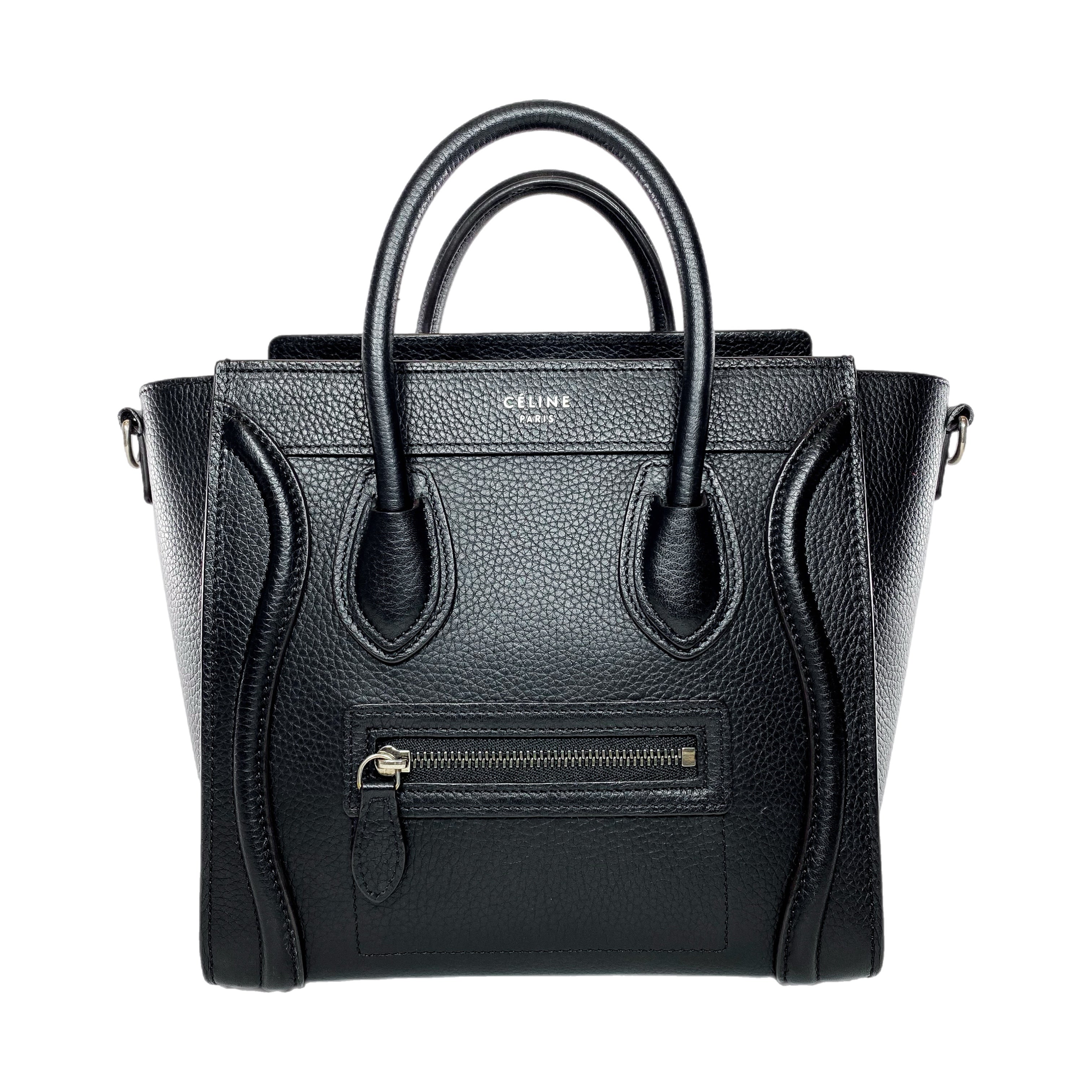 Celine Black Nano Luggage Bag