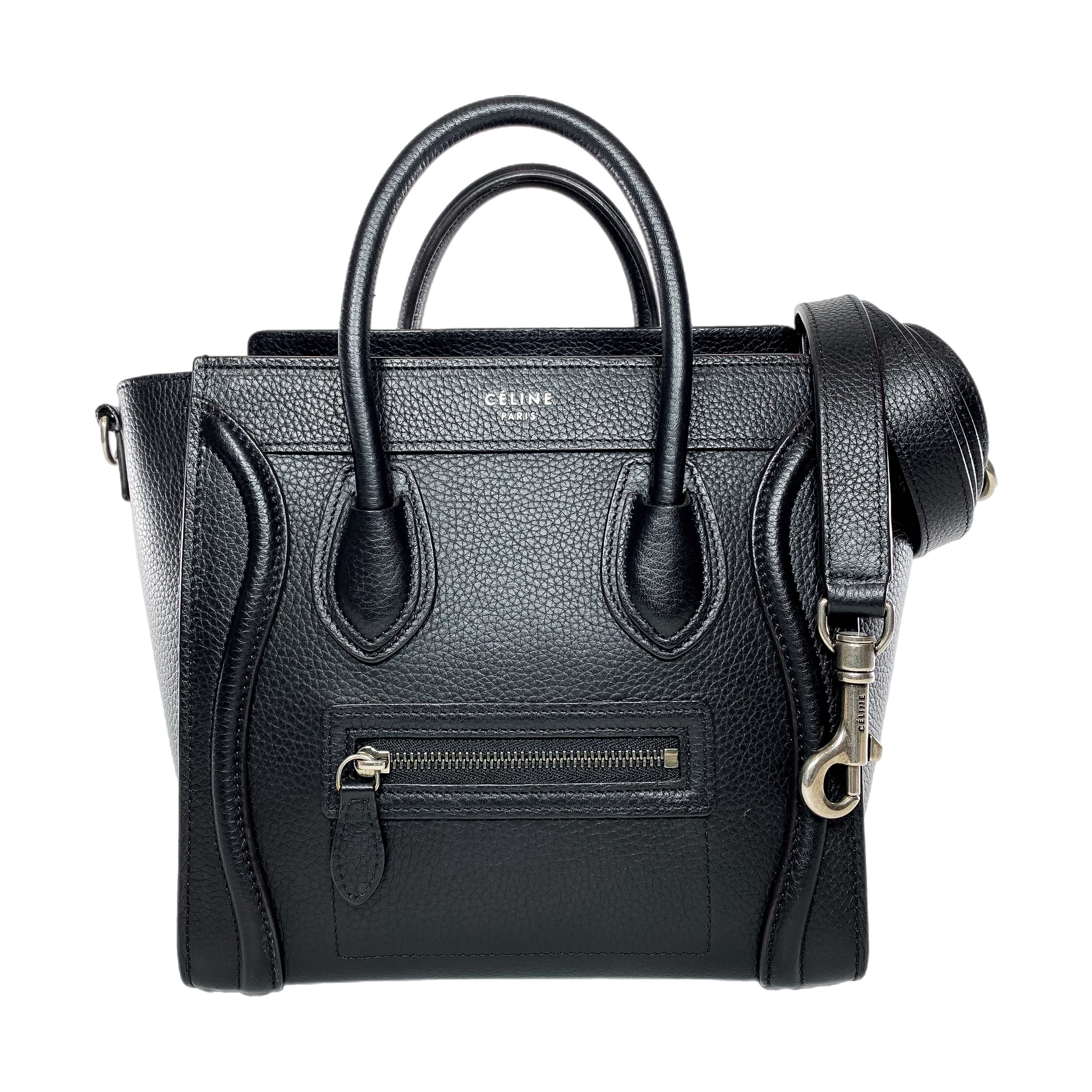 Celine Black Nano Luggage Bag