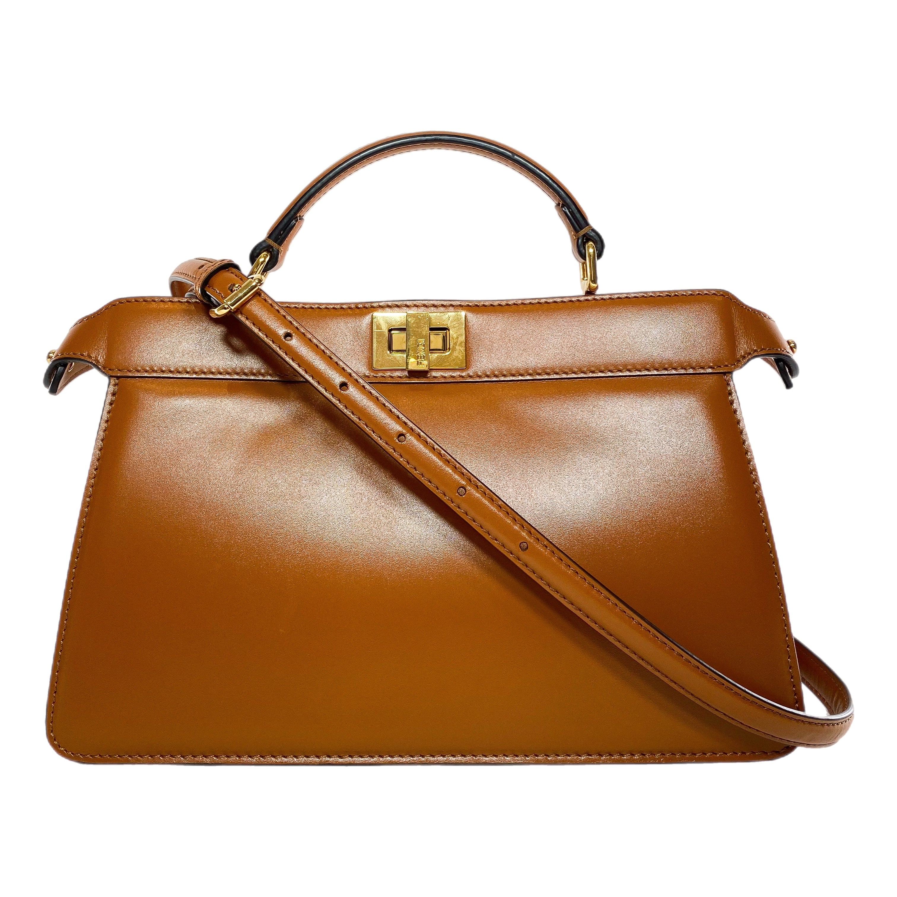 Fendi Camel East West Peekaboo