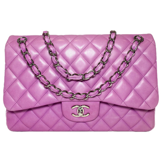 Chanel Lilac Jumbo Double Flap Bag