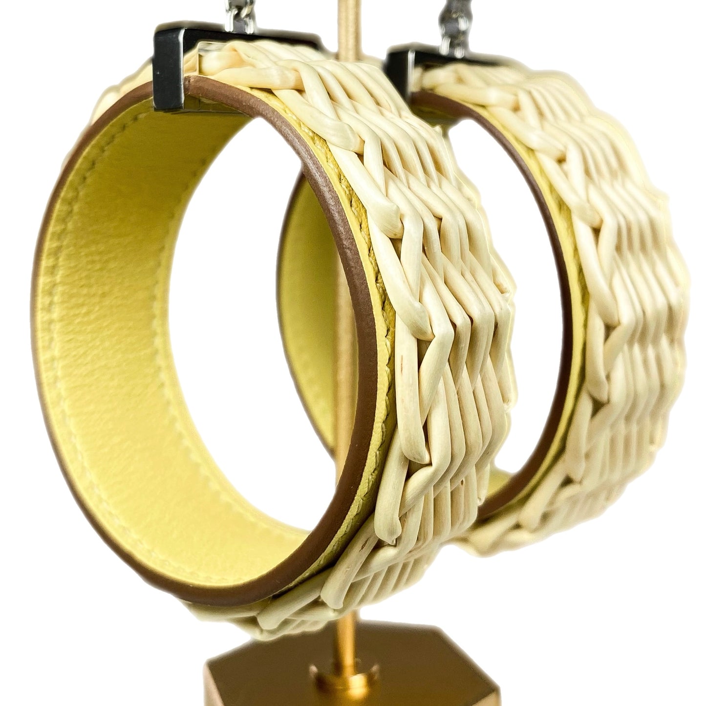 Hermes Jaune Poussin Medor Picnic Hoops