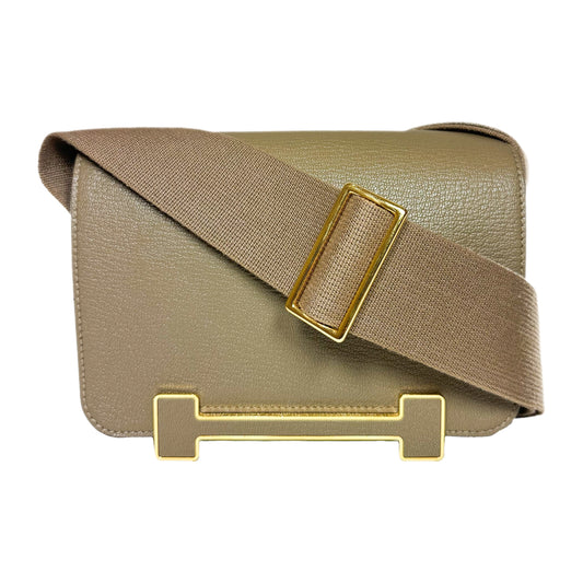Hermes Geta Etoupe Chevre Gold Hardware