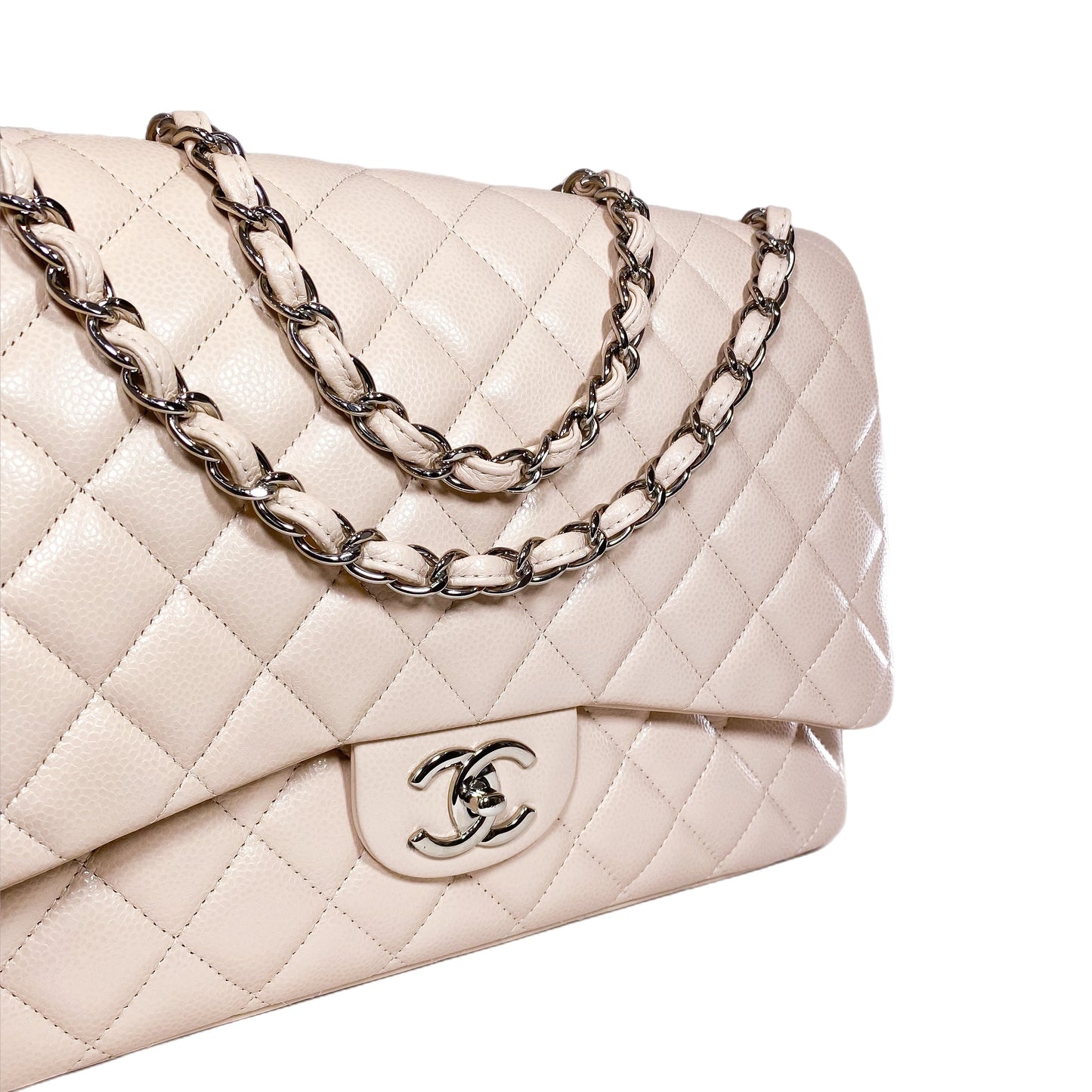 Chanel Nude Blush Maxi Flap Bag