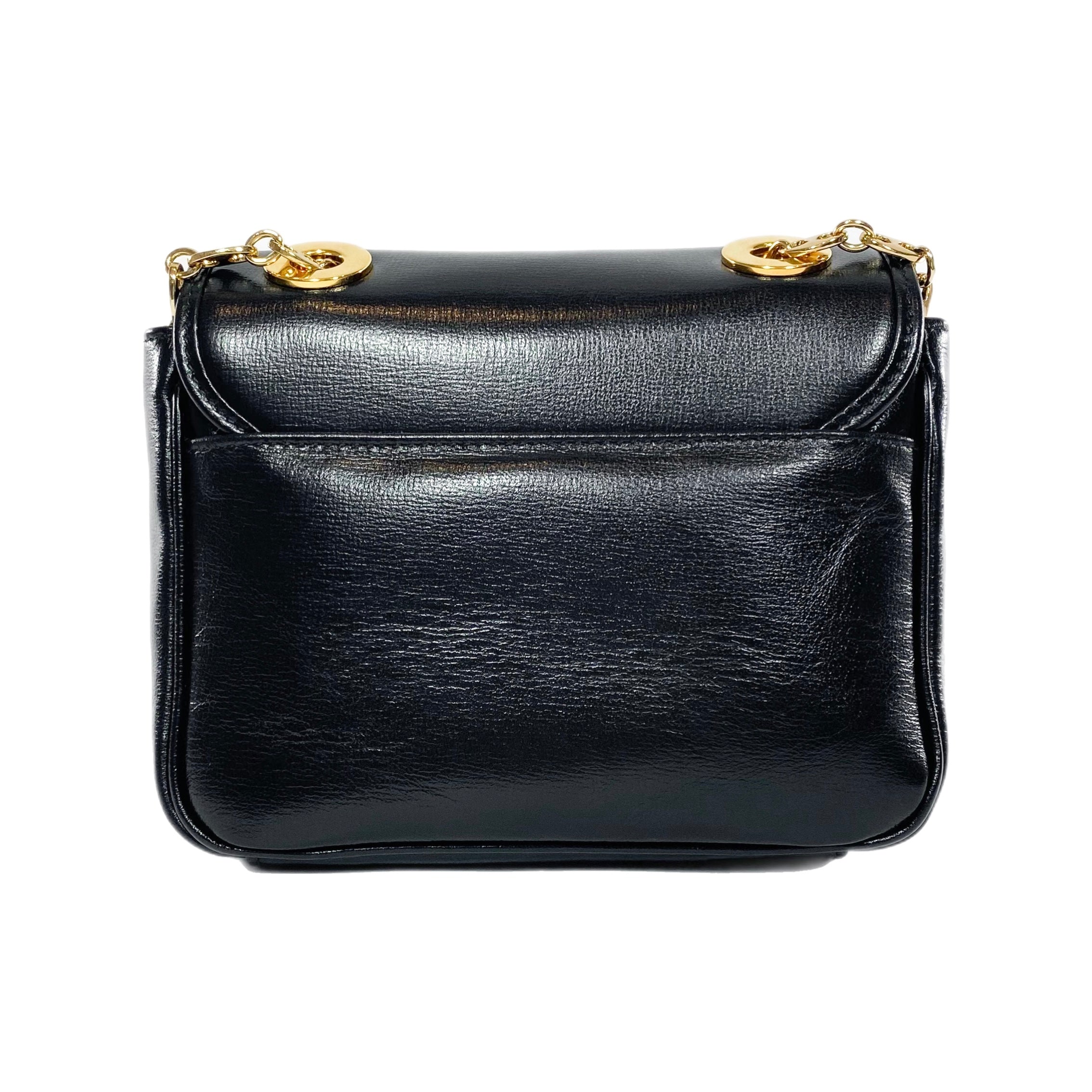 Gucci Black Mini Marina Azalea Chain Shoulder Bag