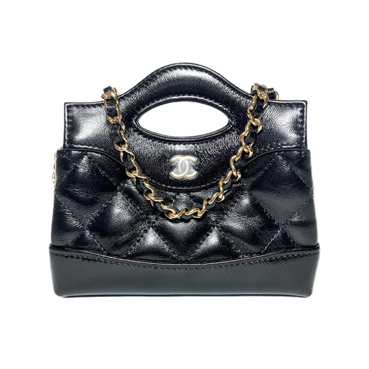 Chanel Nano 31 Shiny Black Shopper