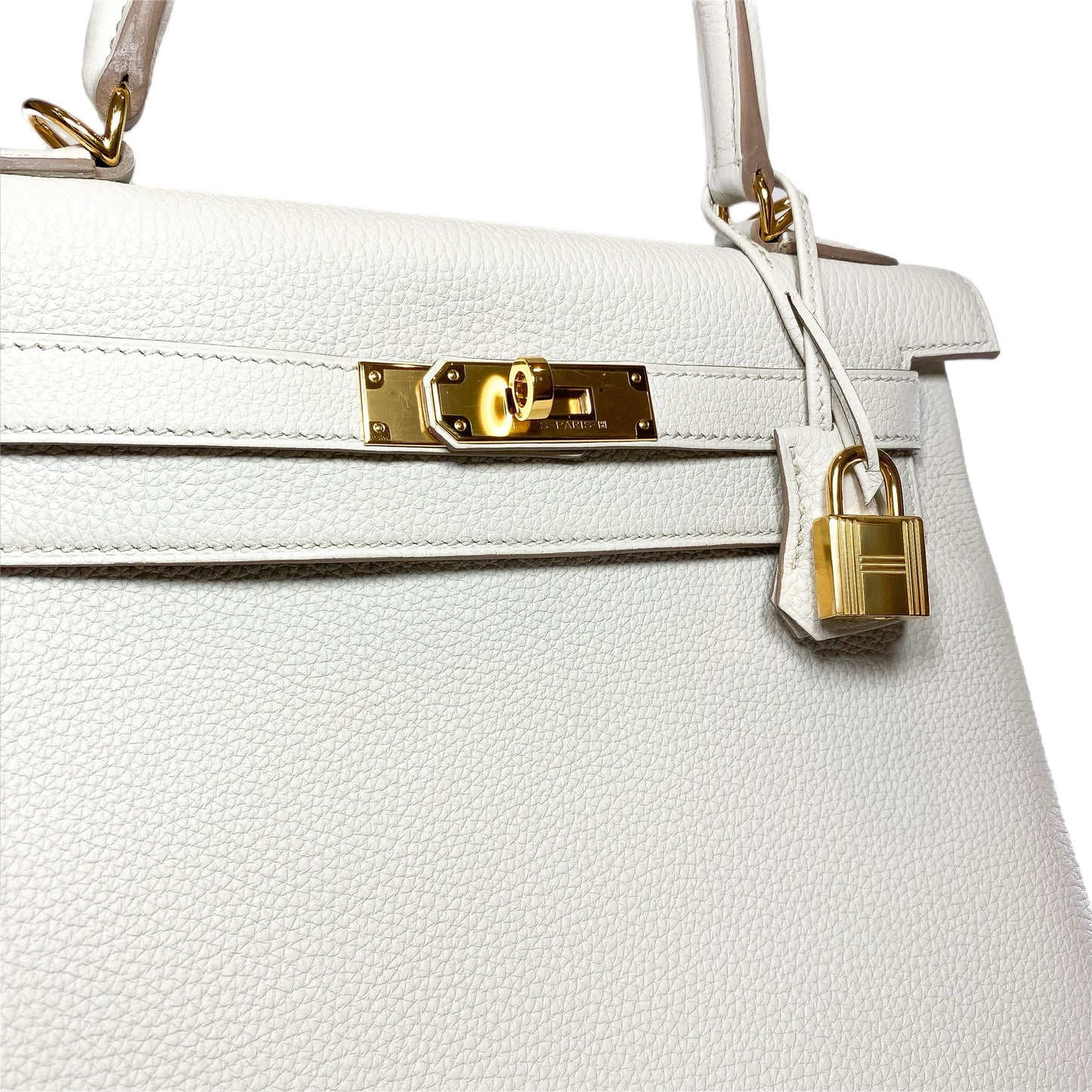 Hermes Kelly 28 Beton Togo Gold Hardware