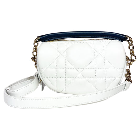 Dior White Small Vibe Hobo Bag