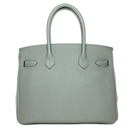 Hermes Birkin 30 Gris Mouette Togo Gold Hardware