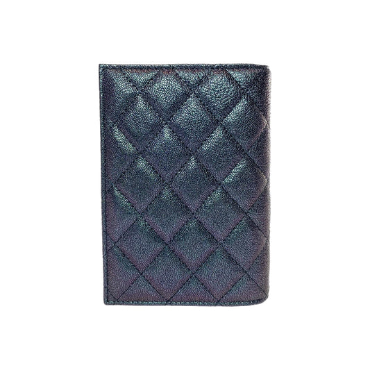 Chanel Iridescent Purple Passport Cover