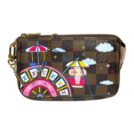 Louis Vuitton Damier Ebene Animation Big Wheel Mini Pochette