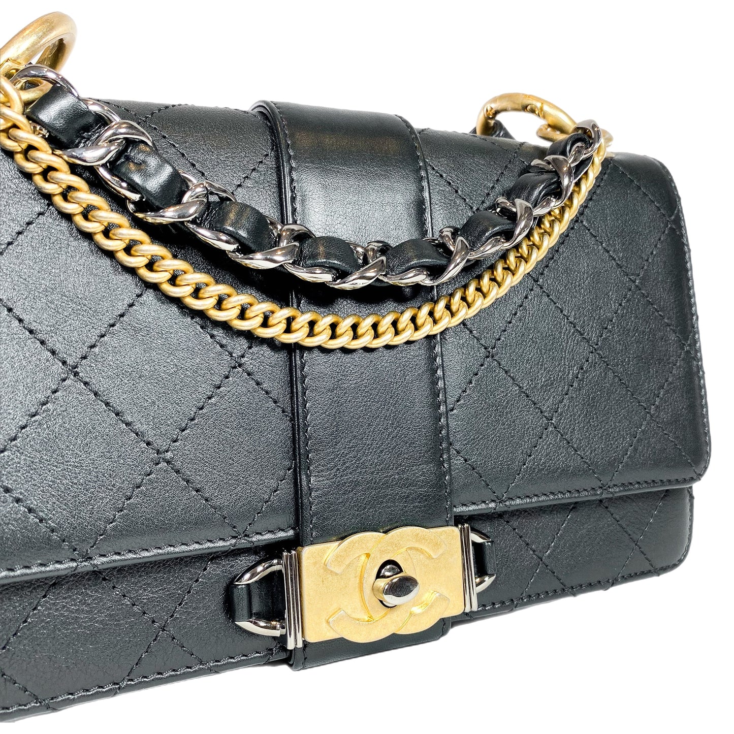 Chanel Black CC Chain Flap Shoulder Bag
