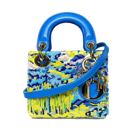 Dior Multicolor Beaded Micro Lady Dior