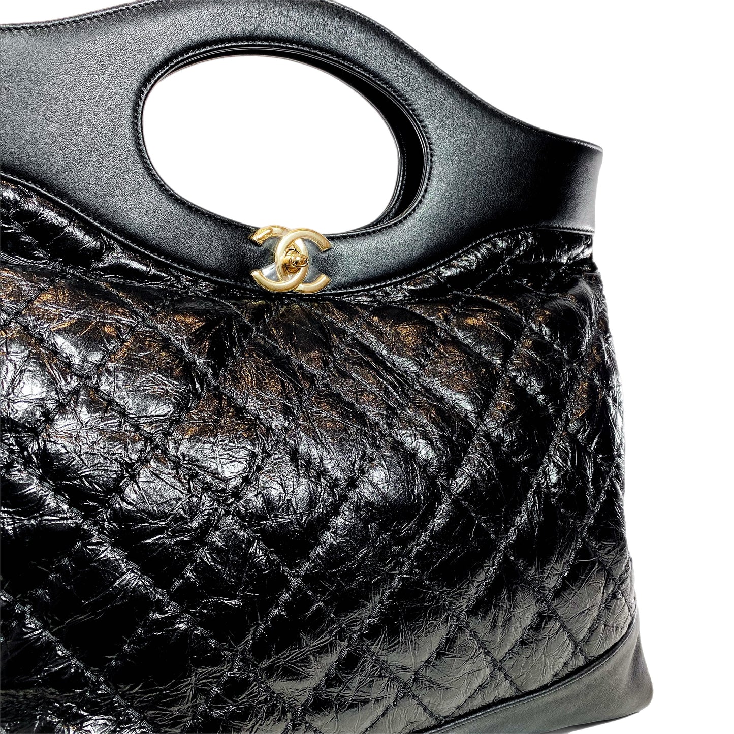 Chanel Black Quilted Large 31 Shopping Tote