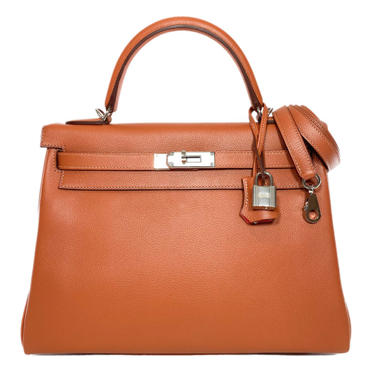 Hermes Kelly 32 Verso Blush Rose Jaipur Evercolor Palladium Hardware
