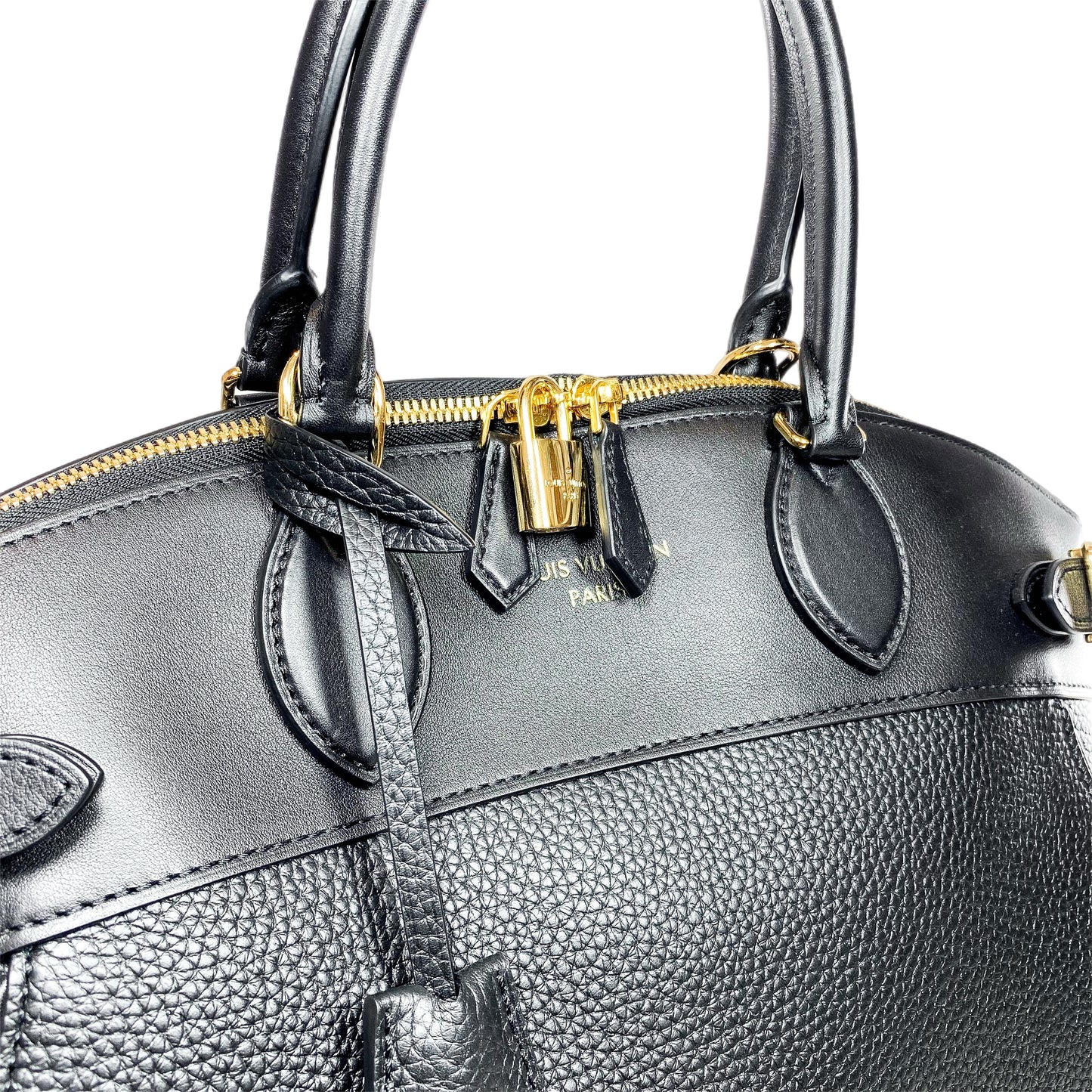 Louis Vuitton Black Taurillon Vendome Lock It MM