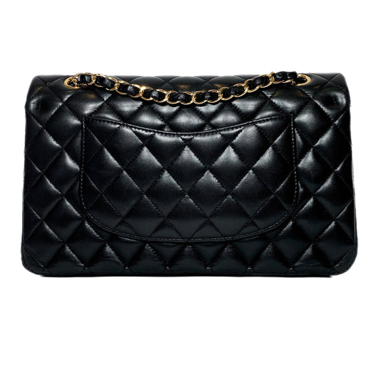 Chanel Black Medium Lambskin Double Flap Bag