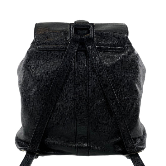 Chanel Black Caviar Backpack