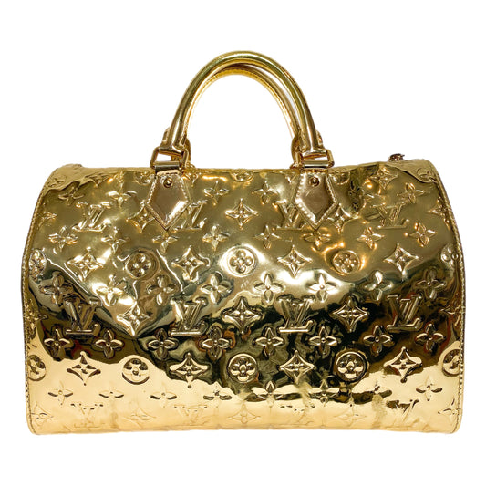Louis Vuitton Gold Miroir Mirror Speedy 35