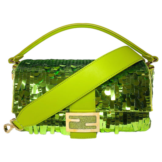 Fendi Wasabi Sex and the City Sequin Baguette