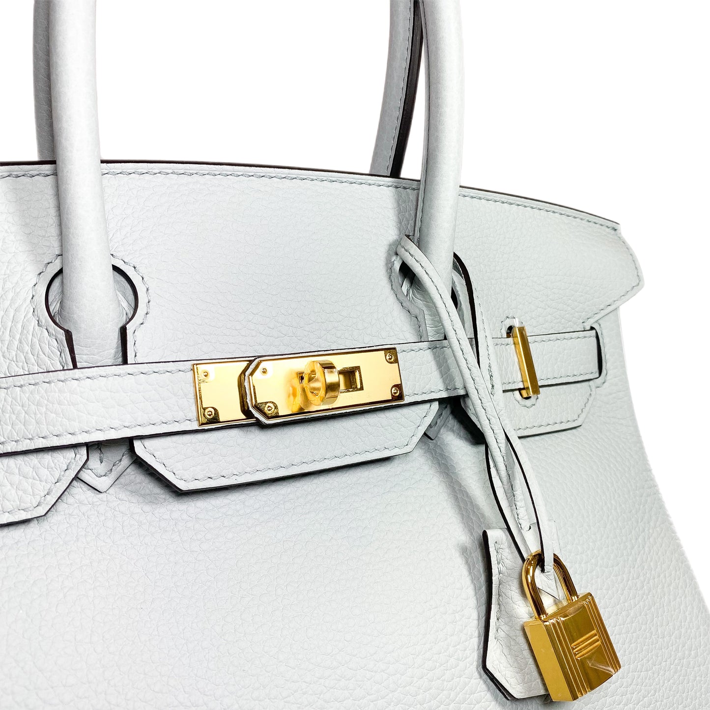 Hermes Birkin 30 Bleu Pale Togo Gold Hardware