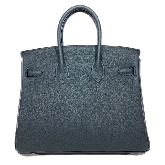 Hermes Birkin 25 Gris Misty Togo Permabrass Hardware