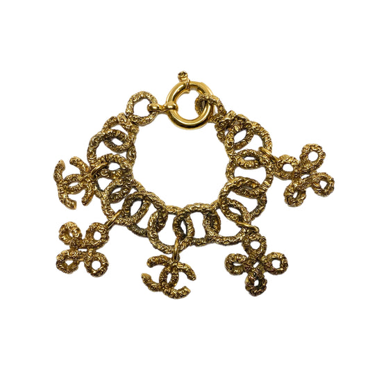 Chanel Gold CC Charm Bracelet