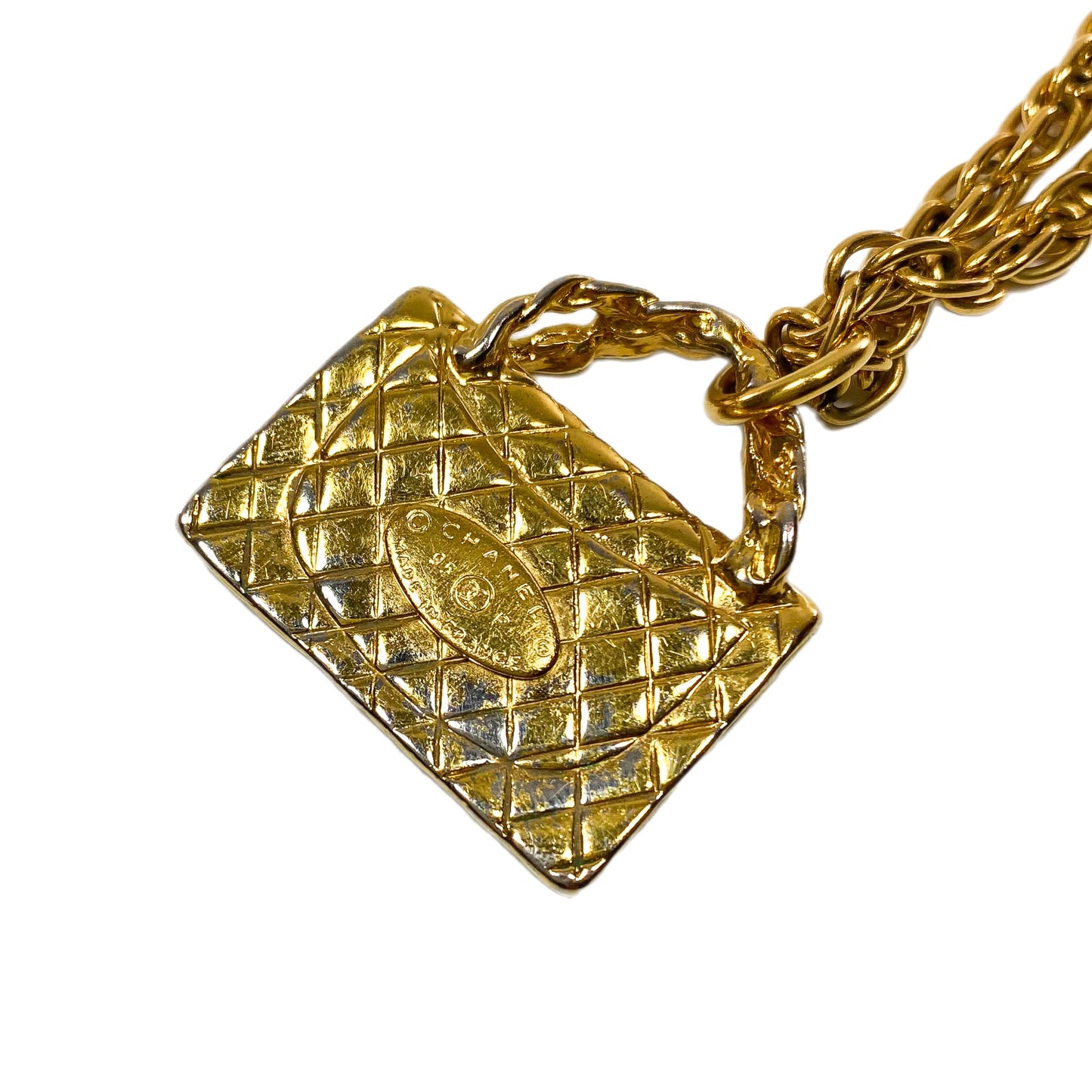 Chanel Gold Handbag Choker