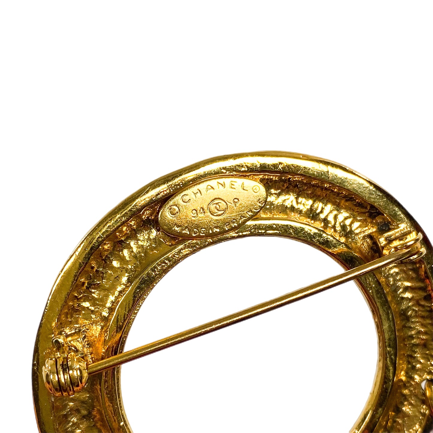 Chanel Gold CC Charm Brooch