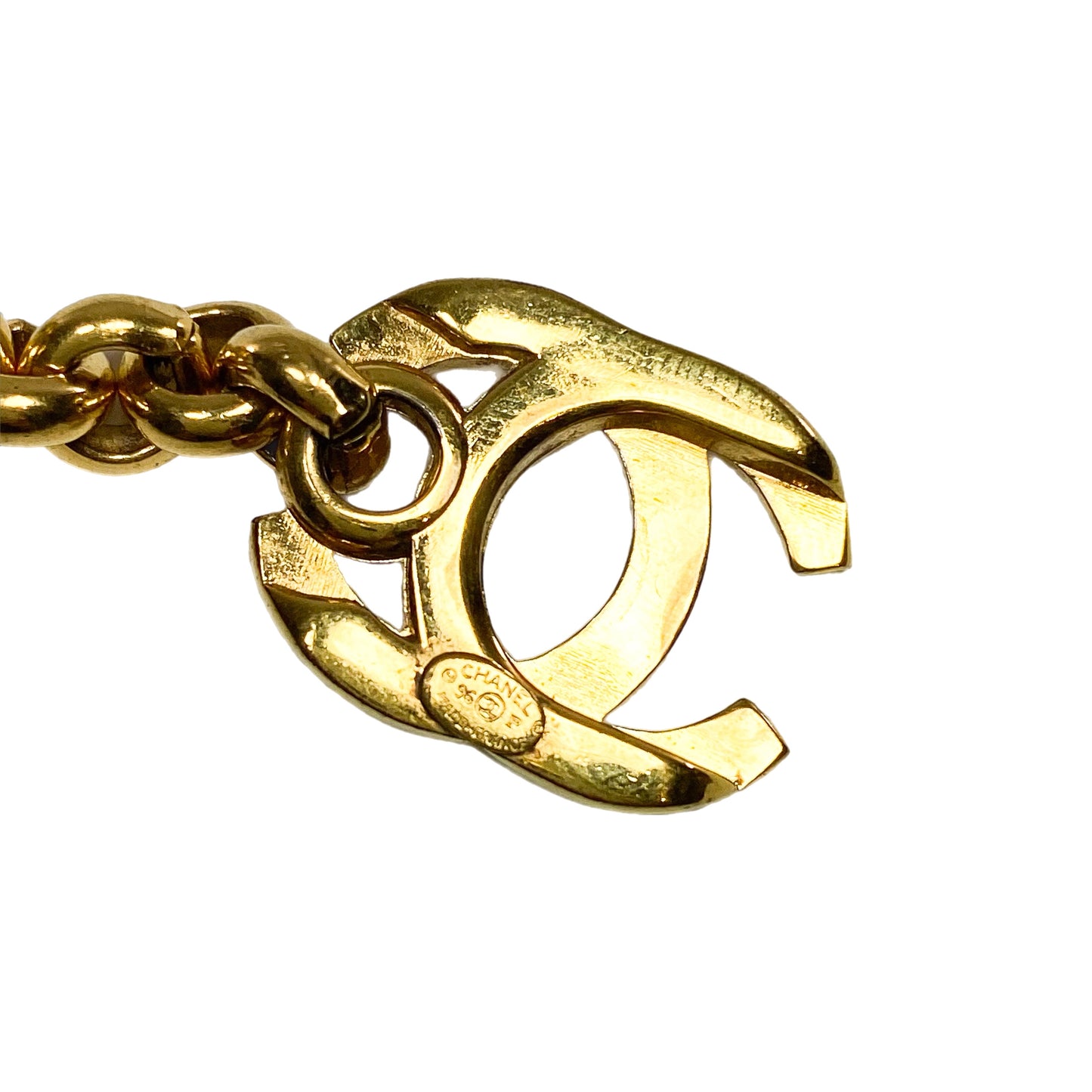 Chanel Gold Letters Turnlock Bracelet