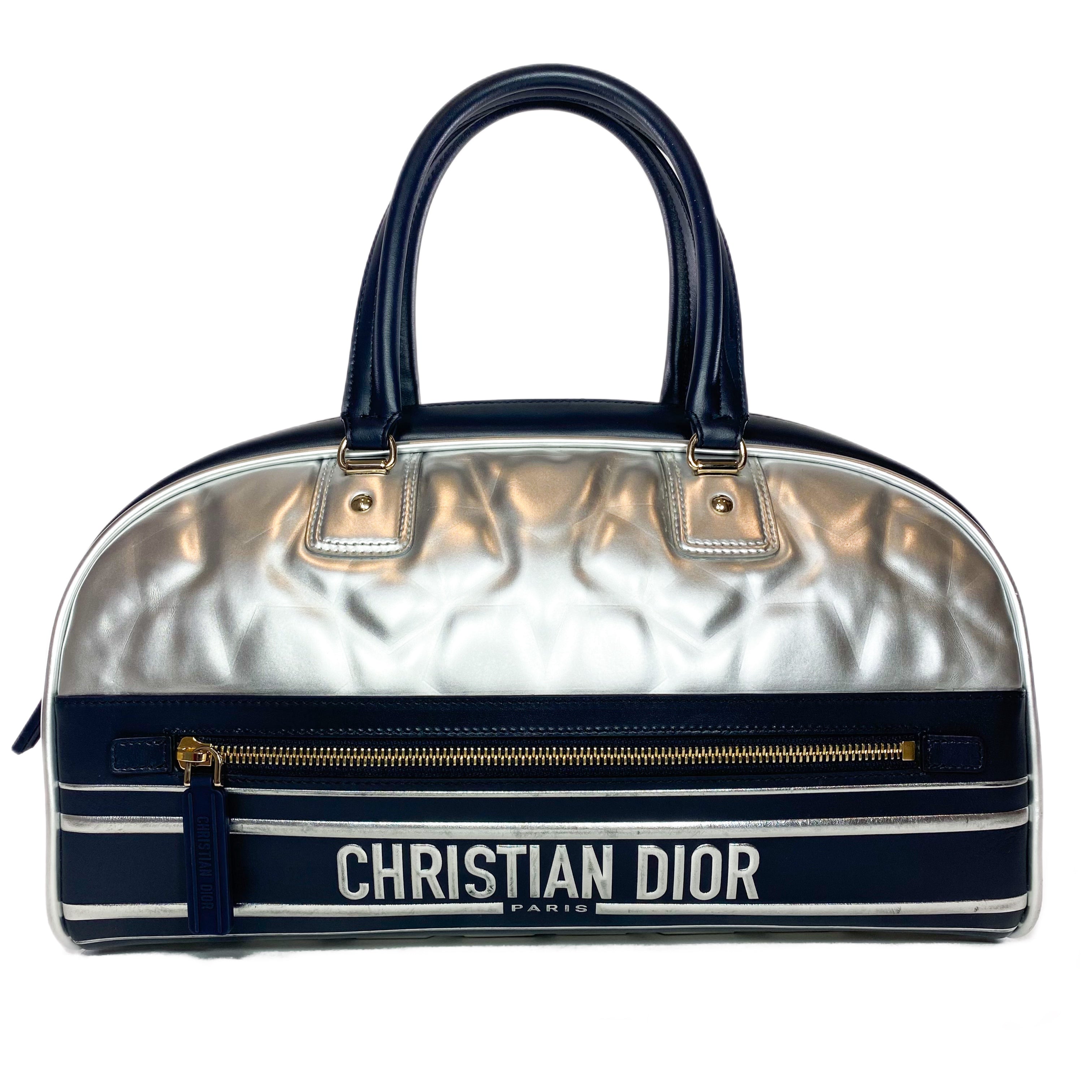 Dior Padded Etoile Medium Vibe Zip Bowling Bag