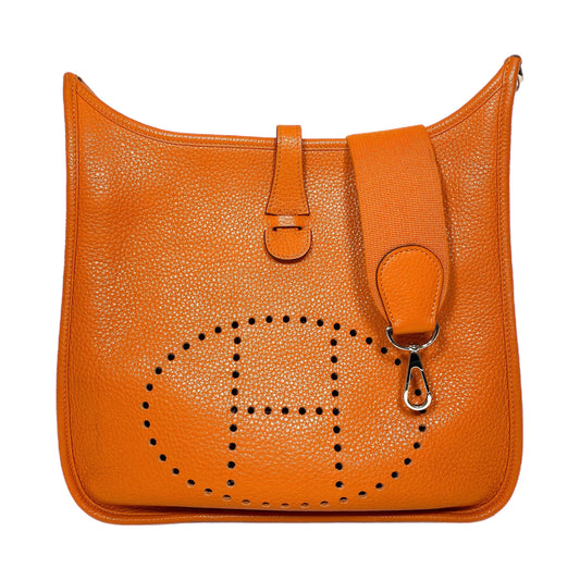 Hermes Evelyne PM Orange Palladium Hardware