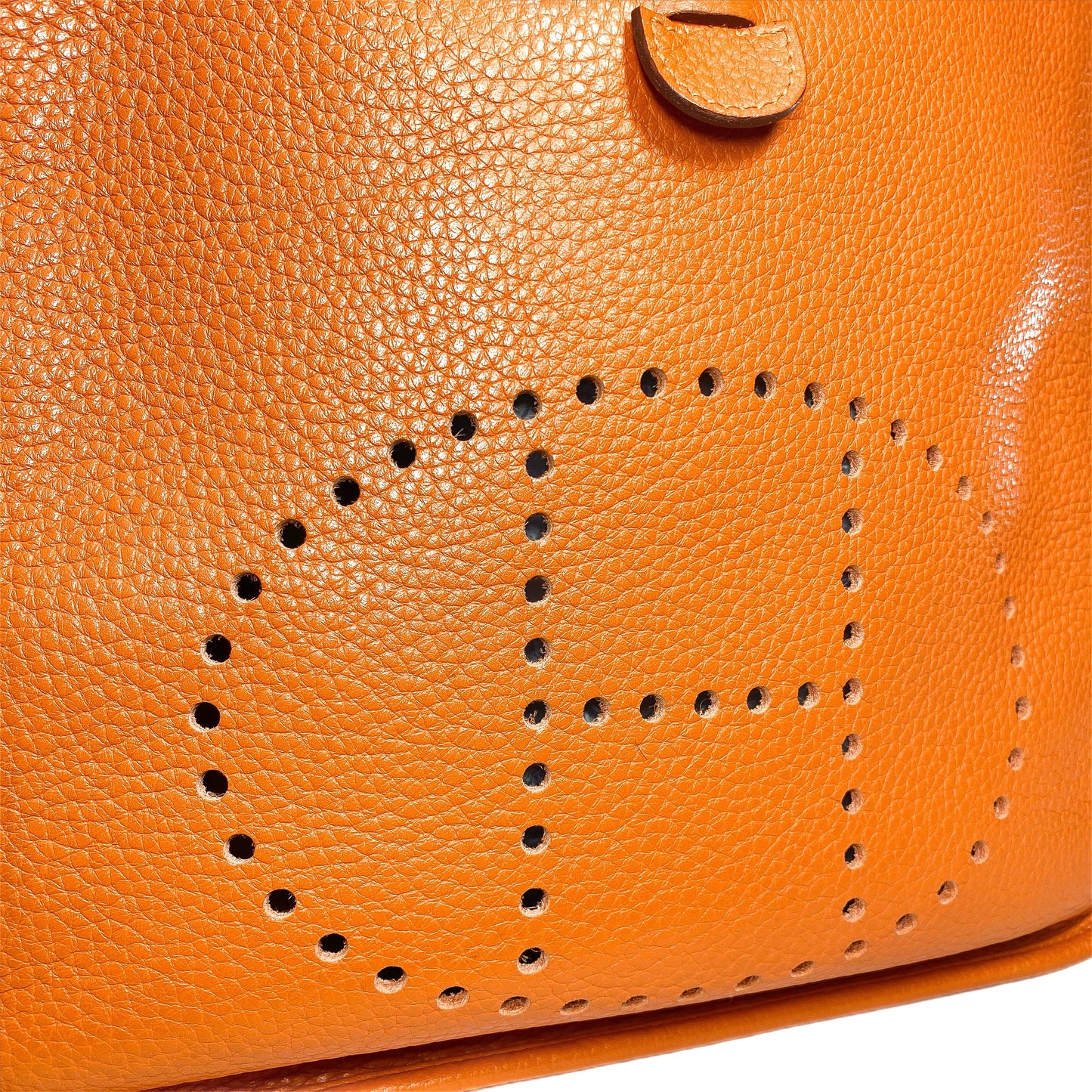 Hermes Evelyne PM Orange Palladium Hardware