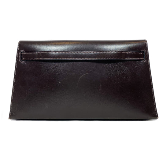 Vintage Hermes Kelly Elan Dark Brown Gold Hardware