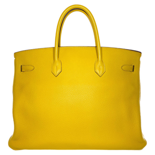 Hermes Birkin 40 Soleil Togo Palladium Hardware