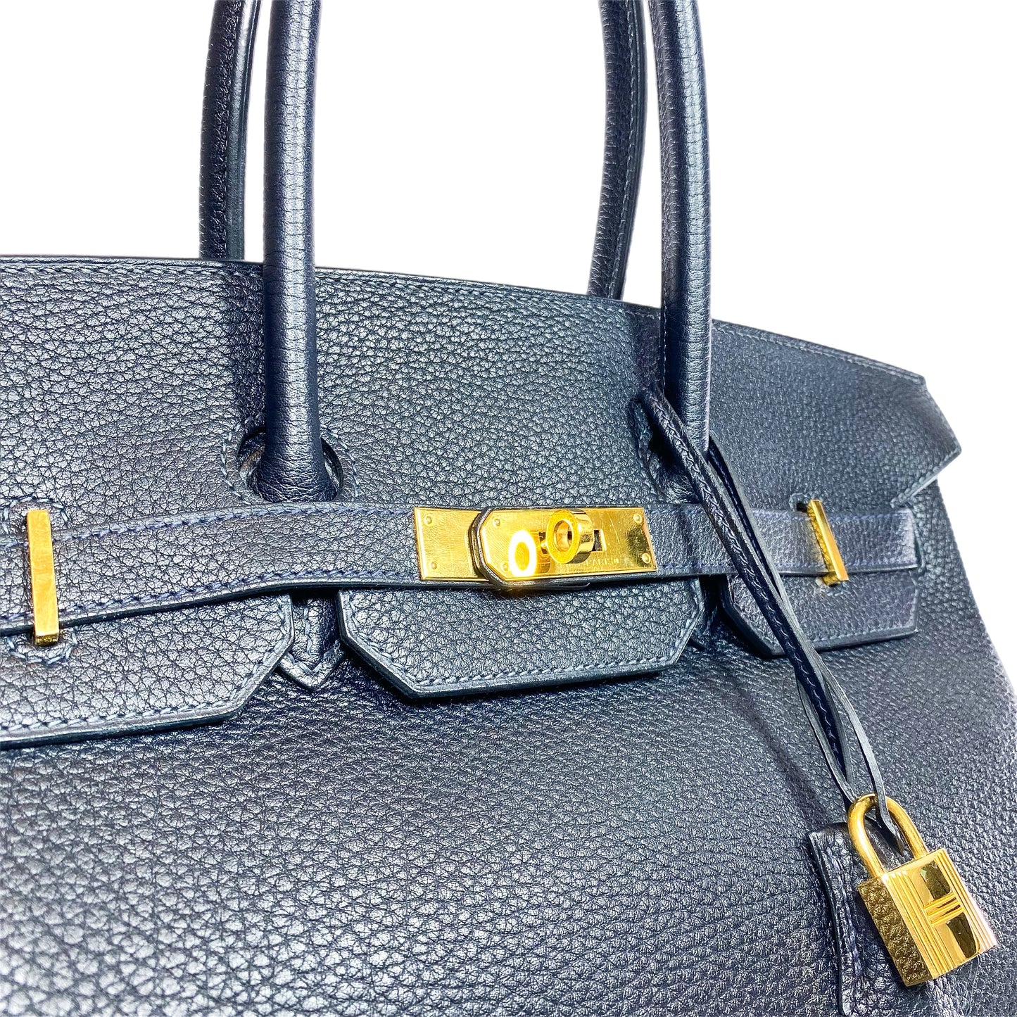 Hermes Birkin 35 Bleu Nuit Togo Gold Hardware