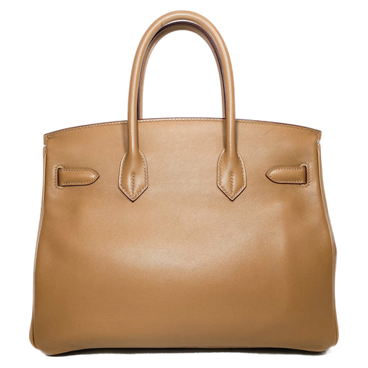 Hermes Birkin 30 Biscuit Swift Palladium Hardware