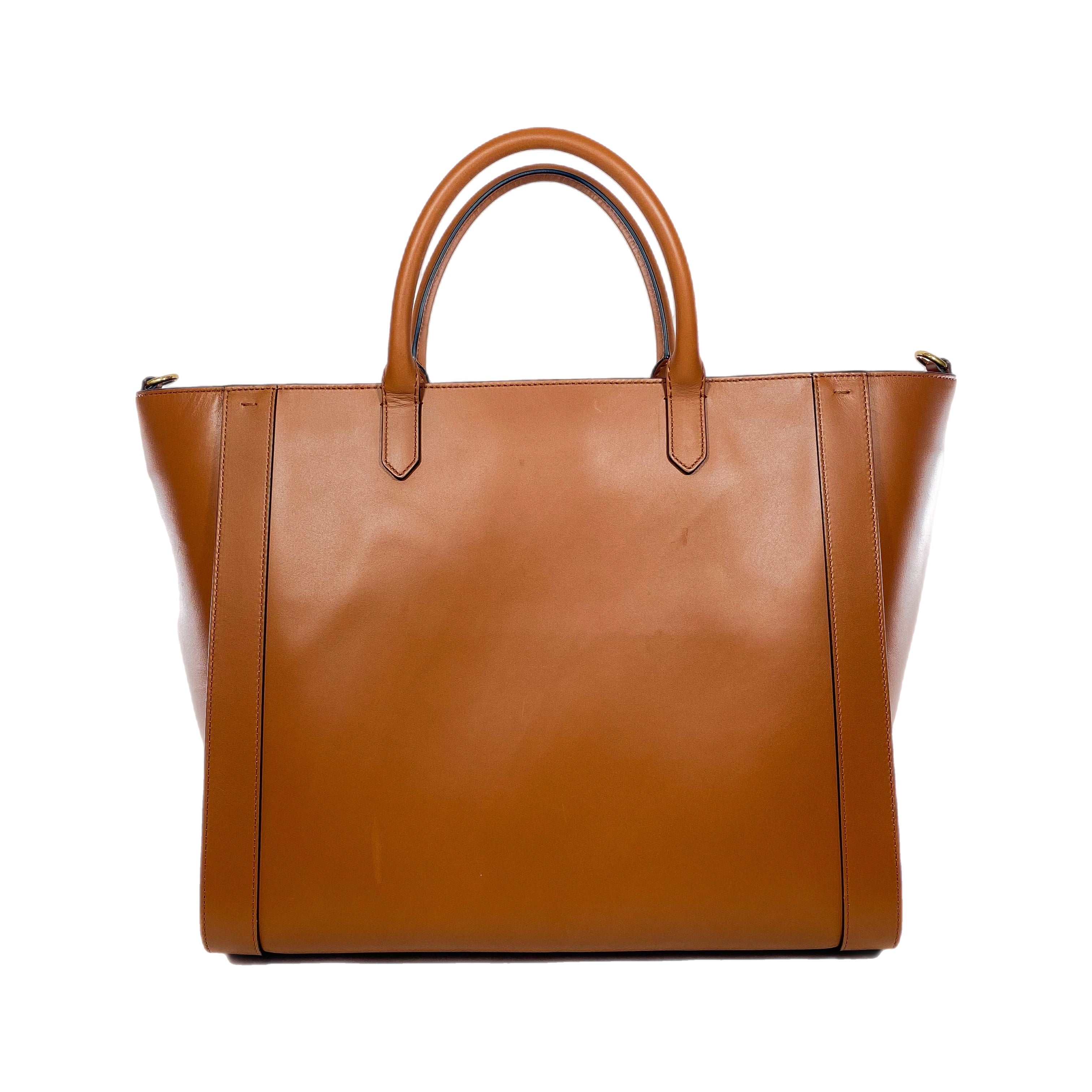 Valentino Brown Vlogo Tote Bag