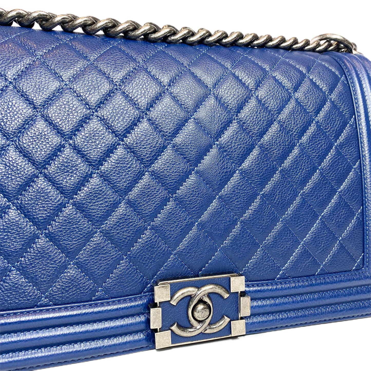 Chanel Navy Boy Bag