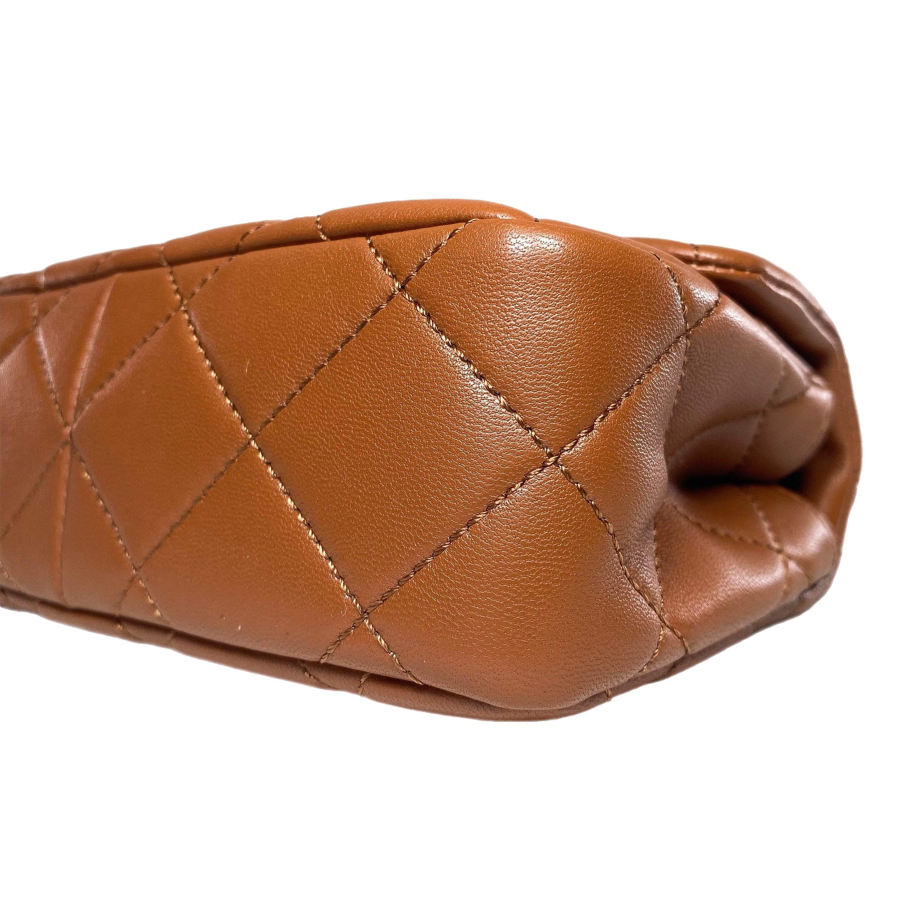 Chanel Caramel Brown Paris-Dakar Wenge Wood Mini Rectangular Flap Bag