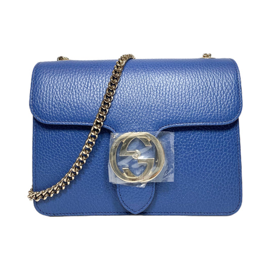 Gucci Blue Small Interlocking G Shoulder Bag